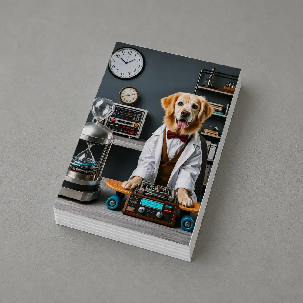 Golden Retriever Scientist Dog Laboratory Setting – Postcards