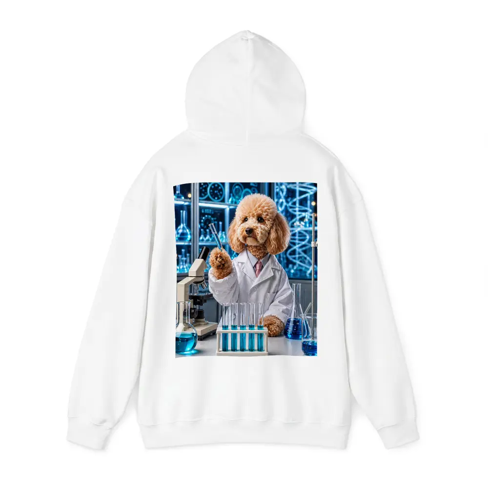 Poodle Scientist In High Tech Laboratory – Hoodies