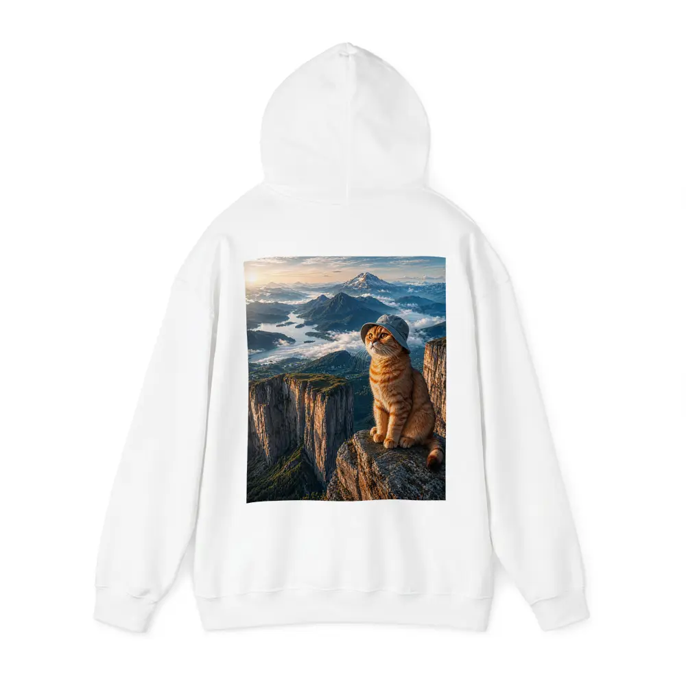 Scottish Fold Cat Mountain Summit Scenic View – Hoodies