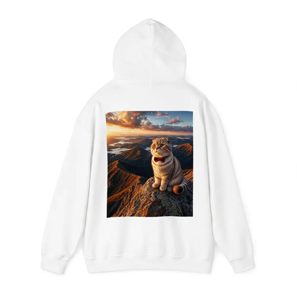Scottish Fold Cat Mountain Sunset Landscape – Hoodies