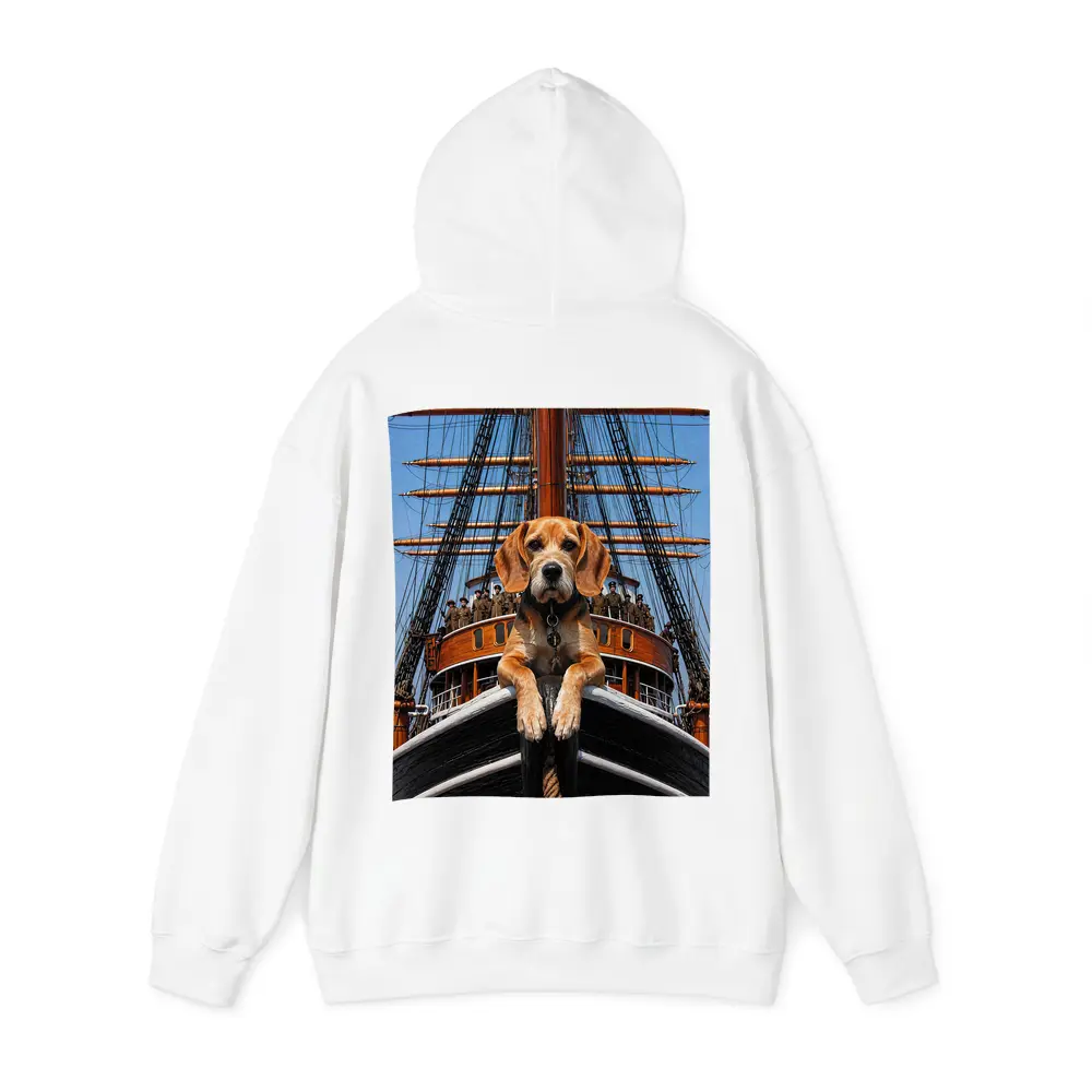 Beagle Dog On Historical Sailing Ship – Hoodies