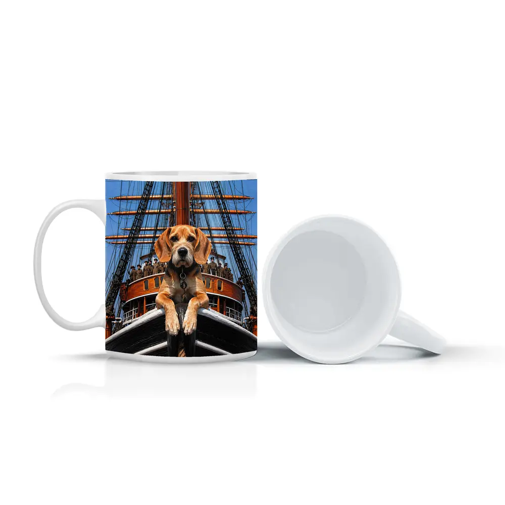 Beagle Dog On Historical Sailing Ship – Mugs