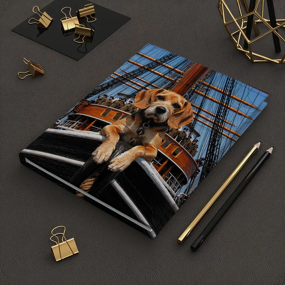 Beagle Dog On Historical Sailing Ship – Notebooks