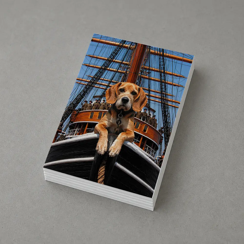 Beagle Dog On Historical Sailing Ship – Postcards