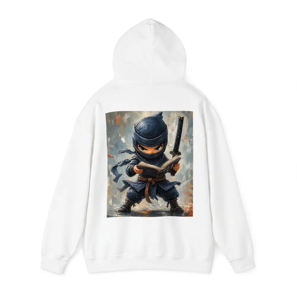 Little Ninja Reading Book With Katana – Hoodies