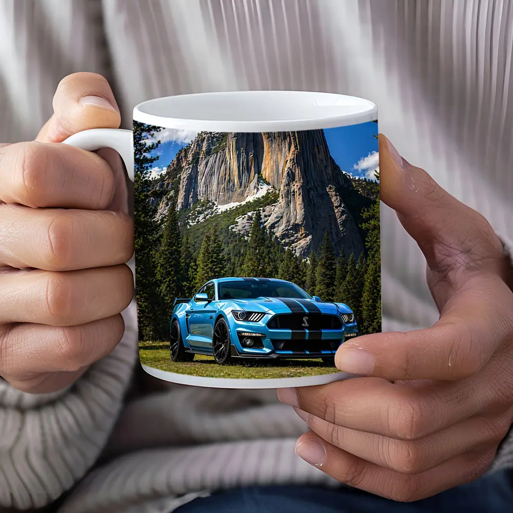 Ford Mustang Shelby GT500 Blue Mountain Forest – Mugs