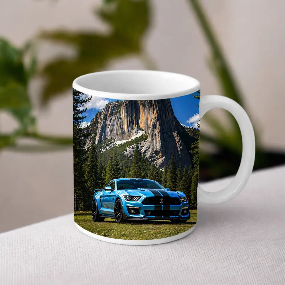 Ford Mustang Shelby GT500 Blue Mountain Forest – Mugs