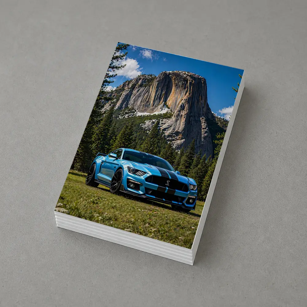 Ford Mustang Shelby GT500 Blue Mountain Forest – Postcards