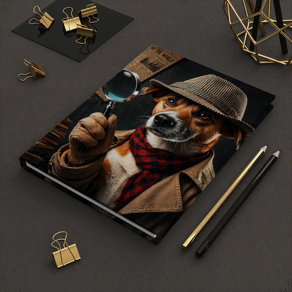 Jack Russell Terrier Detective Dog Newspaper – Notebooks