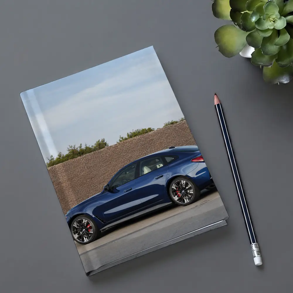 BMW 4 Series Dark Blue Side Street View – Notebooks