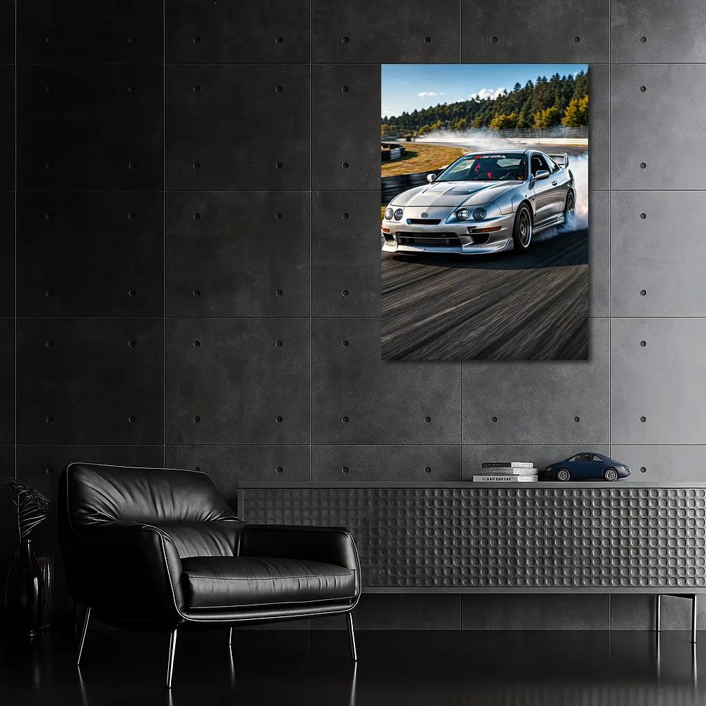 Acura Integra Type R Drifting Race Track – Wall Art