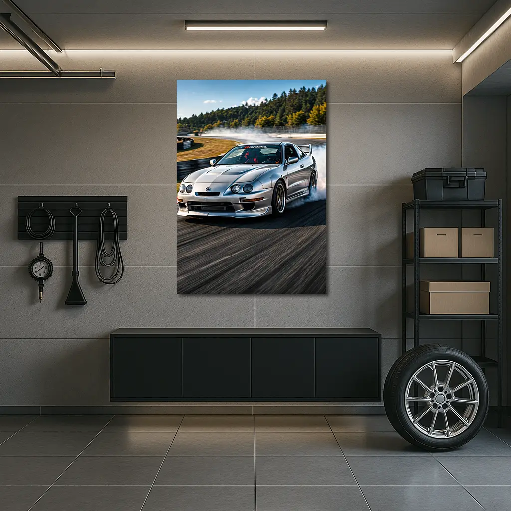 Acura Integra Type R Drifting Race Track – Wall Art