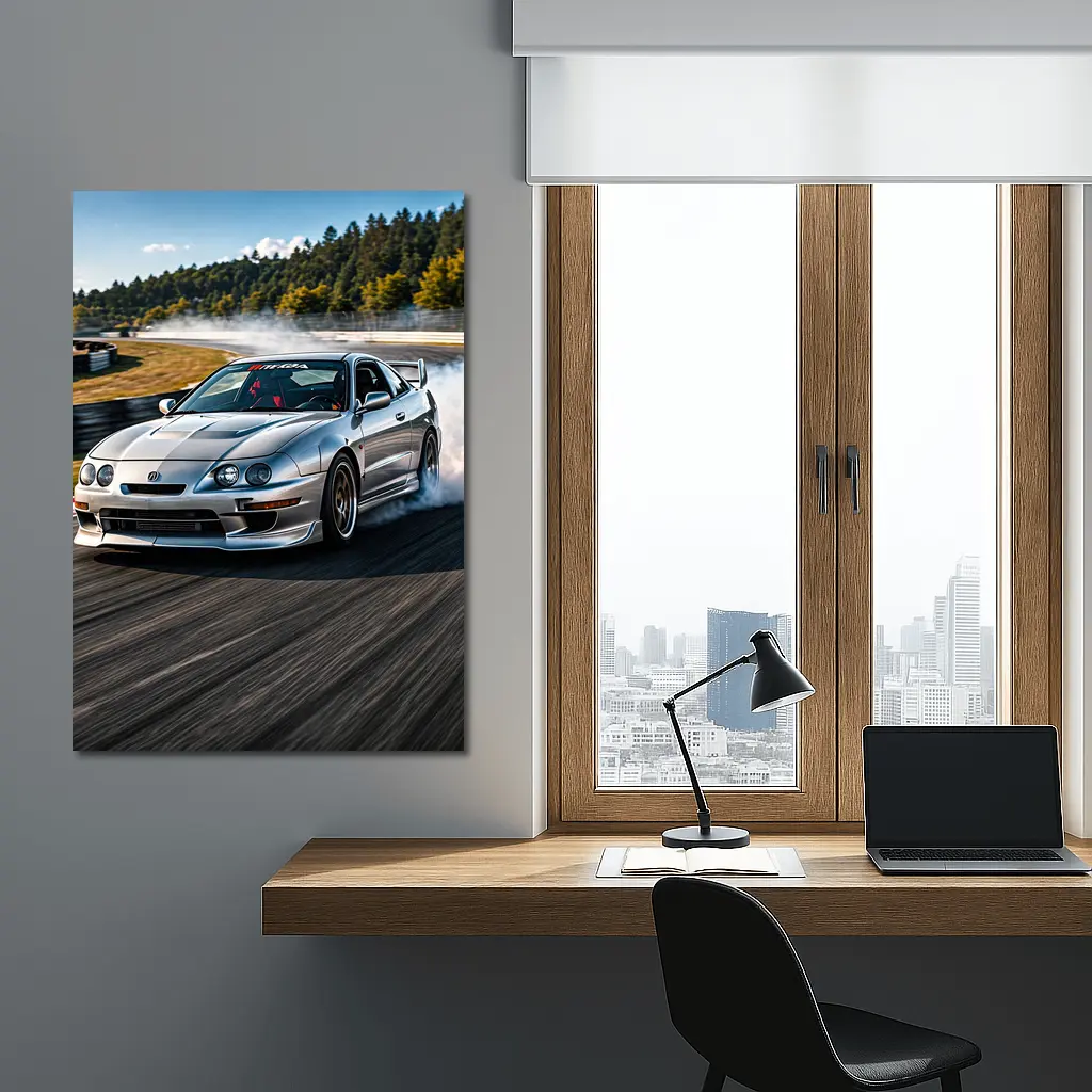 Acura Integra Type R Drifting Race Track – Wall Art