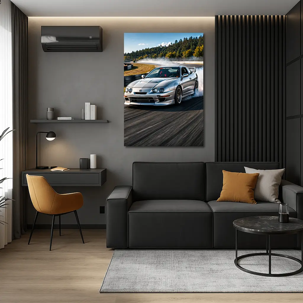 Acura Integra Type R Drifting Race Track – Wall Art