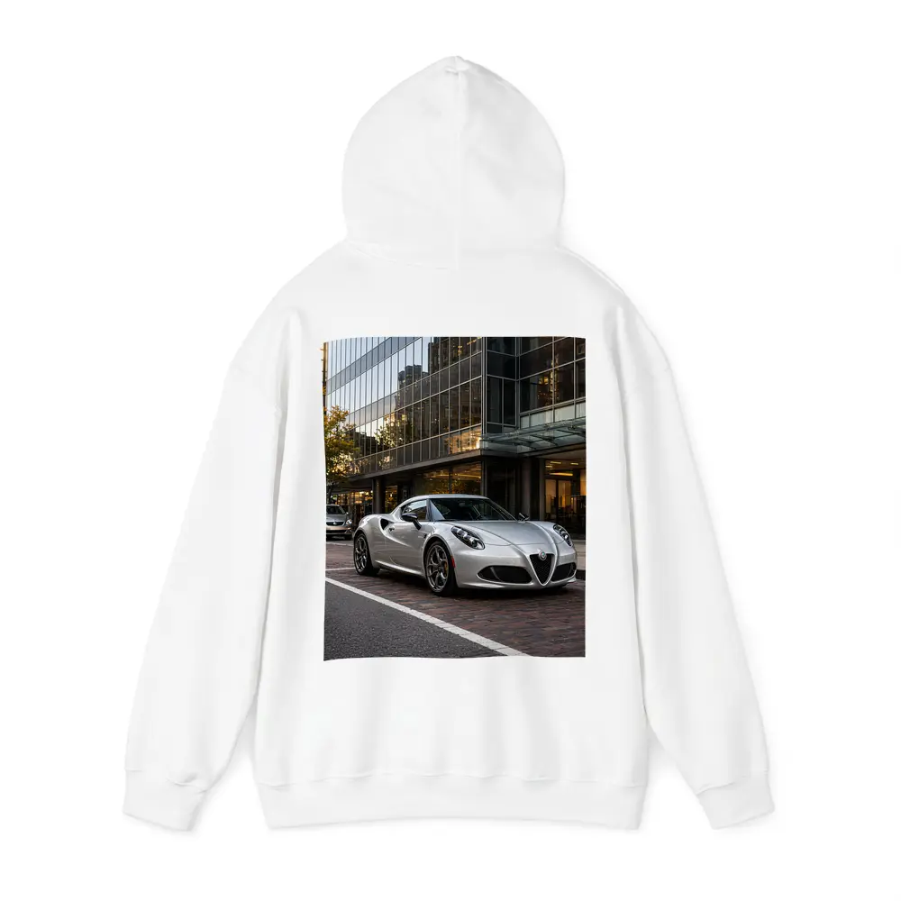 Alfa Romeo 4C Silver Urban City Street – Hoodies