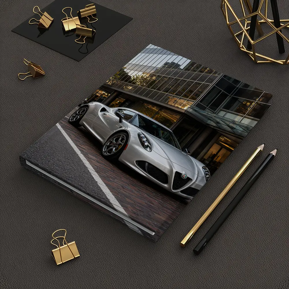 Alfa Romeo 4C Silver Urban City Street – Notebooks