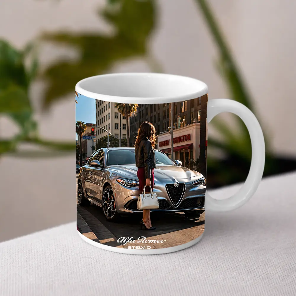 Alfa Romeo Stelvio Quadrifoglio Los Angeles Street – Mugs