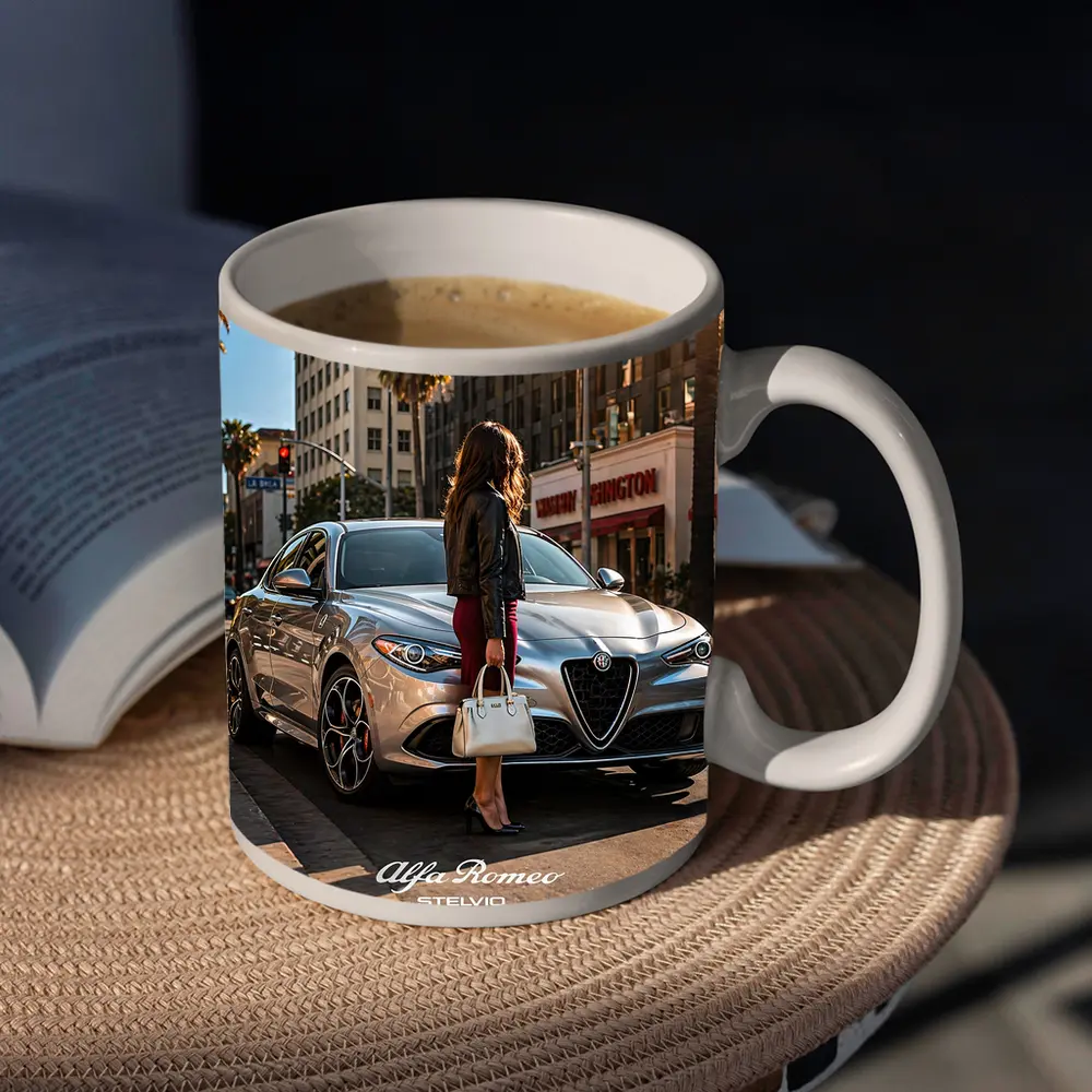 Alfa Romeo Stelvio Quadrifoglio Los Angeles Street – Mugs