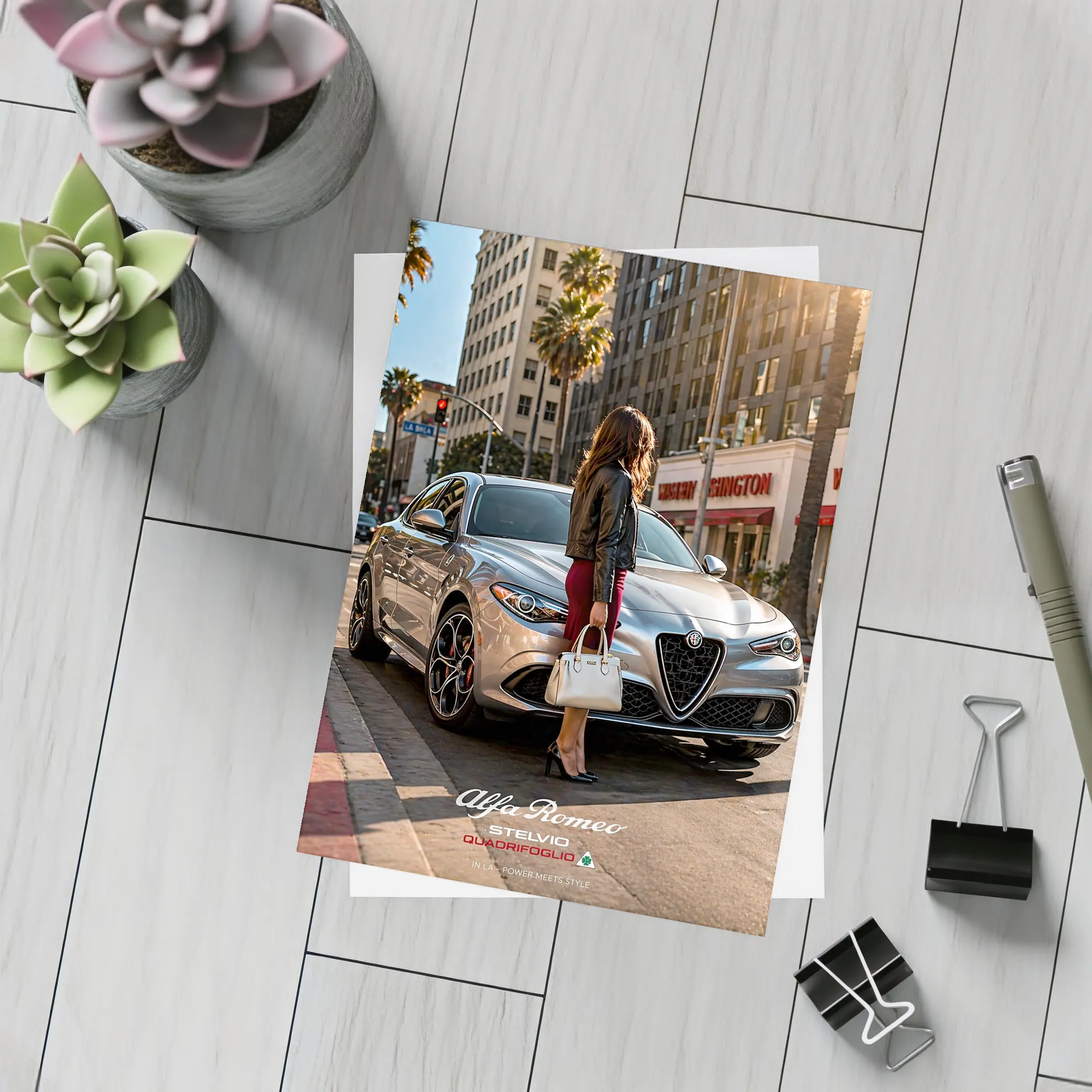 Alfa Romeo Stelvio Quadrifoglio Los Angeles Street – Postcards