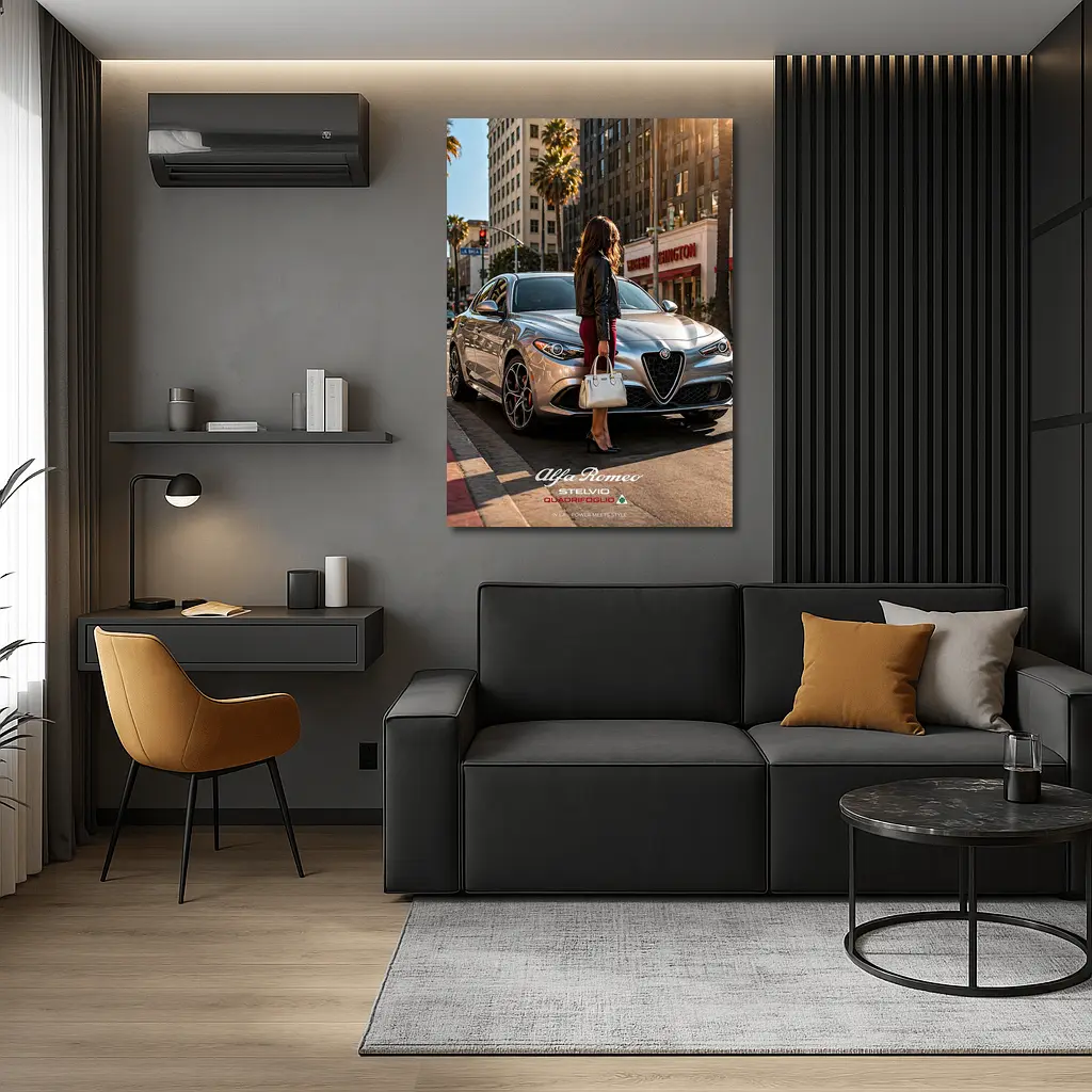 Alfa Romeo Stelvio Quadrifoglio Los Angeles Street – Wall Art
