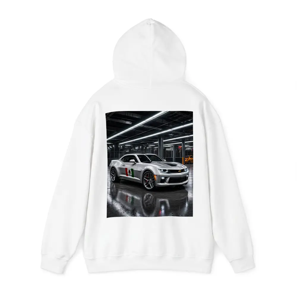 Chevrolet Camaro Silver Mexican Flag Garage Night – Hoodies