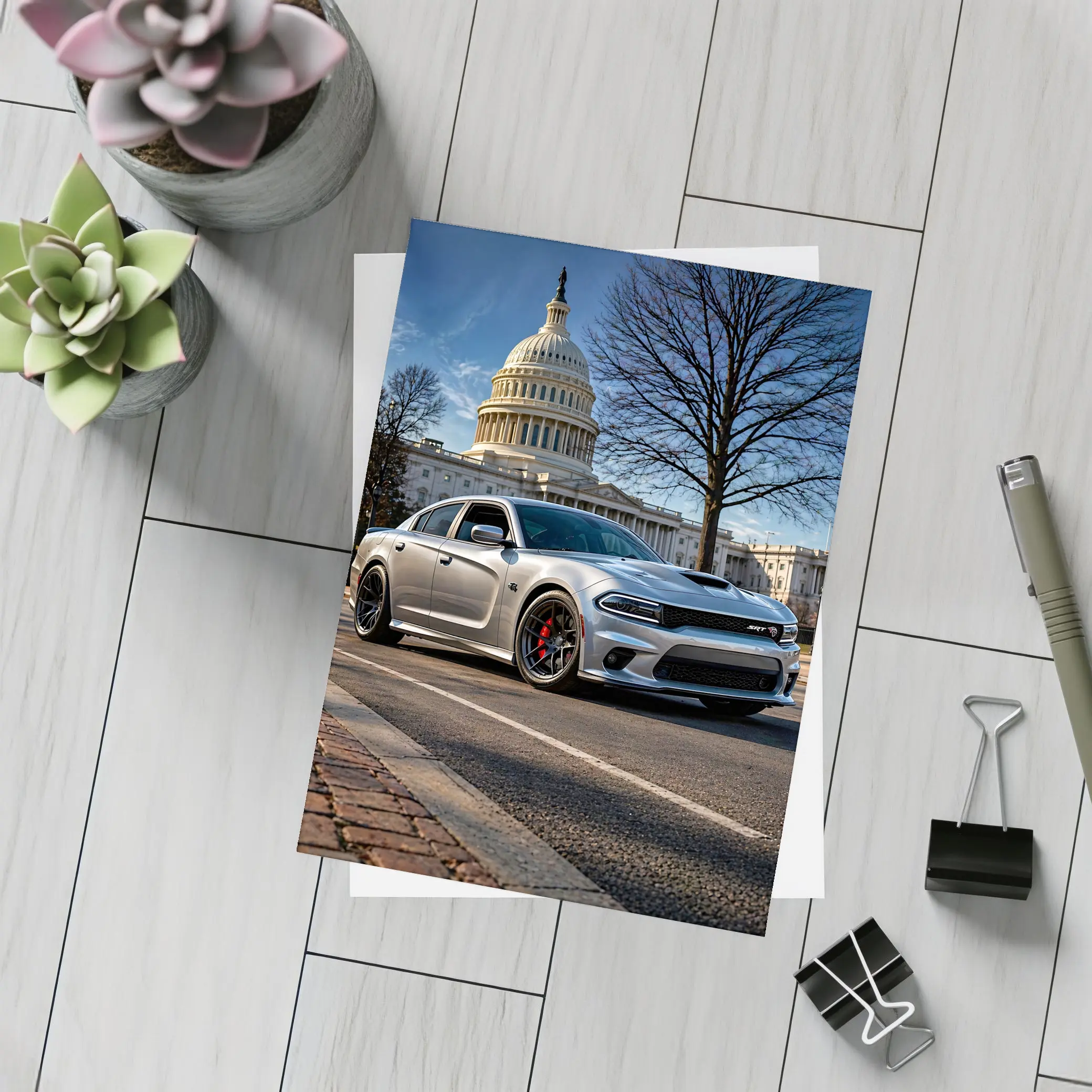 Dodge Charger SRT Hellcat Washington DC Capitol – Postcards