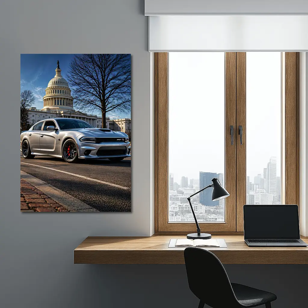 Dodge Charger SRT Hellcat Washington DC Capitol – Wall Art