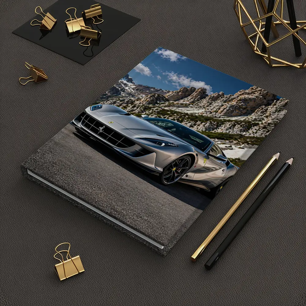 Ferrari 812 Superfast Silver Mountain Road – Notebooks