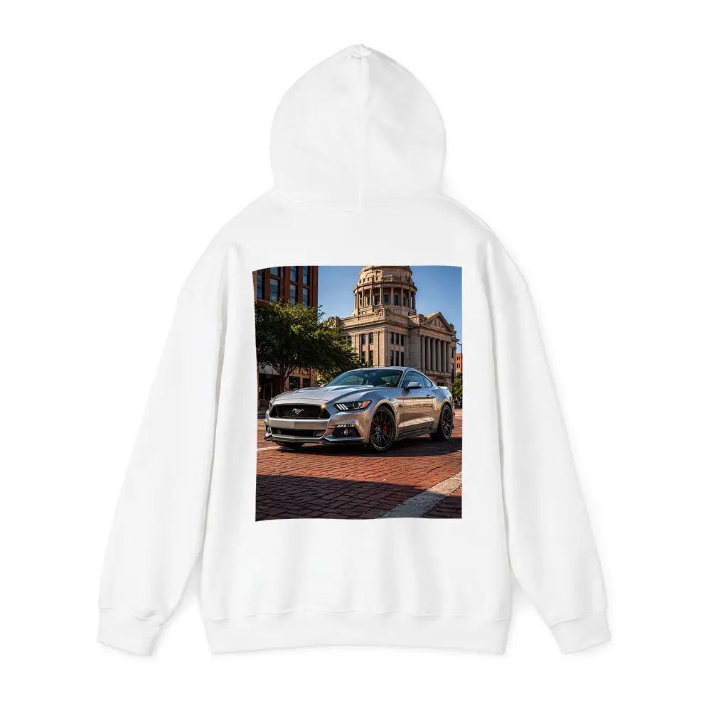 Silver Ford Mustang GT City Plaza – Hoodies