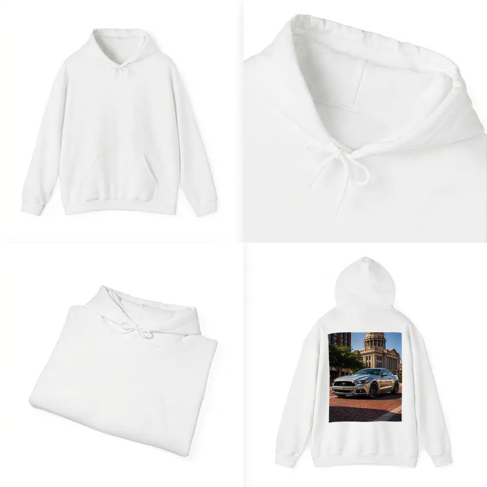 Silver Ford Mustang GT City Plaza – Hoodies