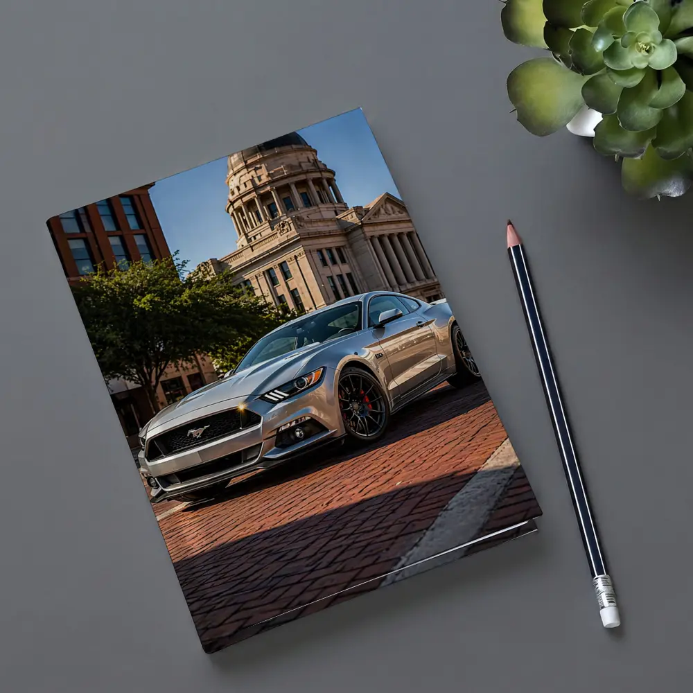 Silver Ford Mustang GT City Plaza – Notebooks