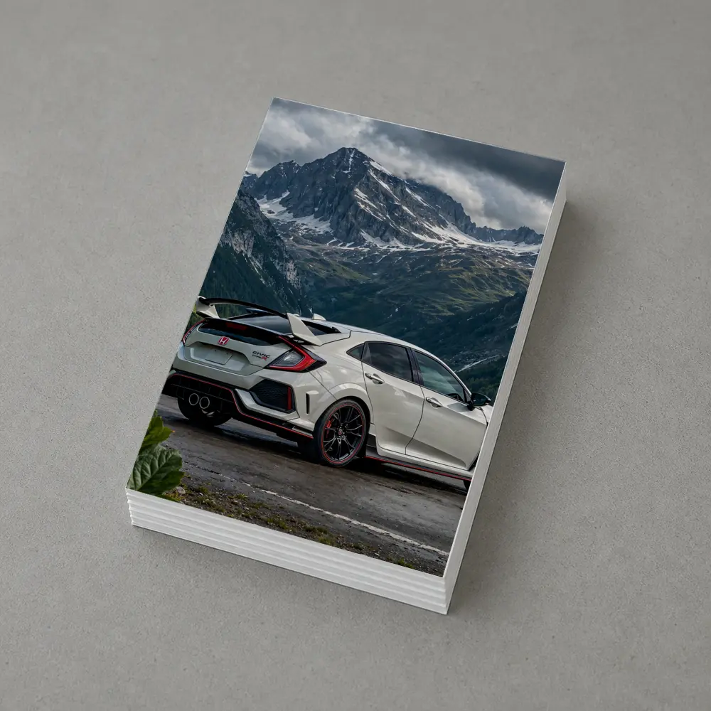 Honda Civic Type R Mountain Alpine Road – Postcards