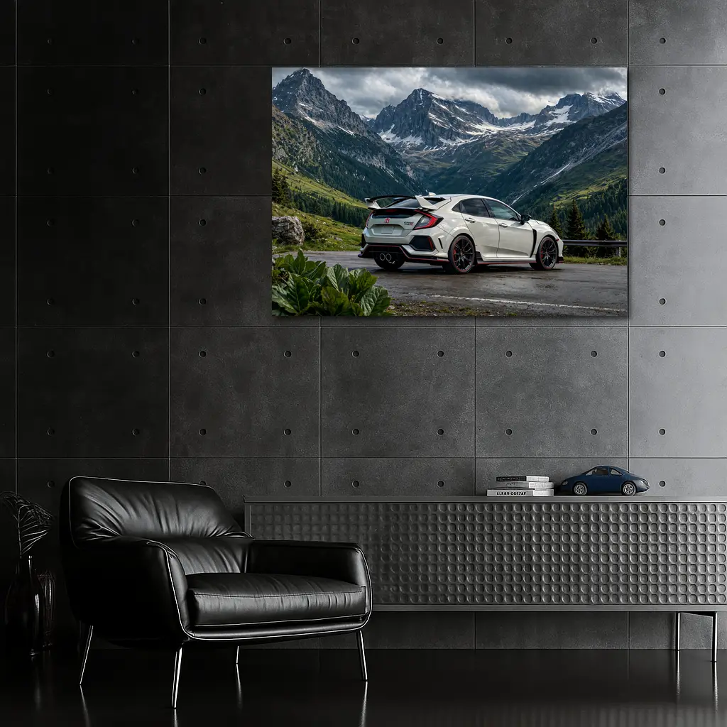 Honda Civic Type R Mountain Alpine Road – Wall Art