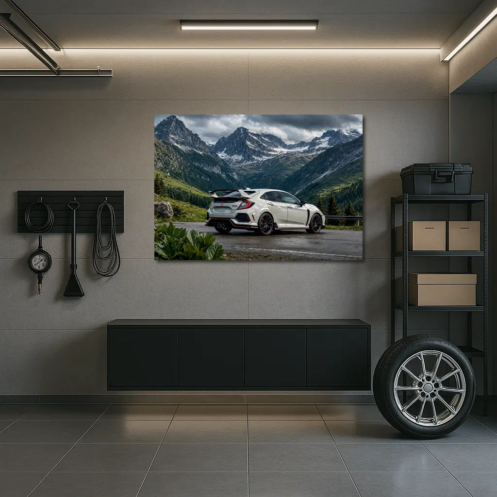 Honda Civic Type R Mountain Alpine Road – Wall Art
