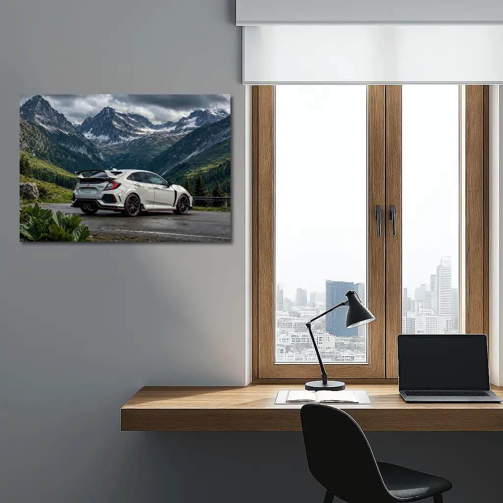 Honda Civic Type R Mountain Alpine Road – Wall Art