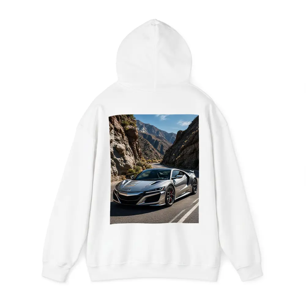 Acura NSX Silver Car Mountain Road – Hoodies