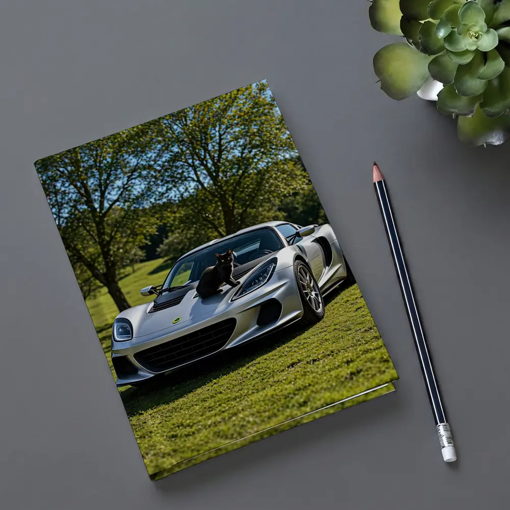Silver Lotus Elise Black Cat Green Parkland – Notebooks