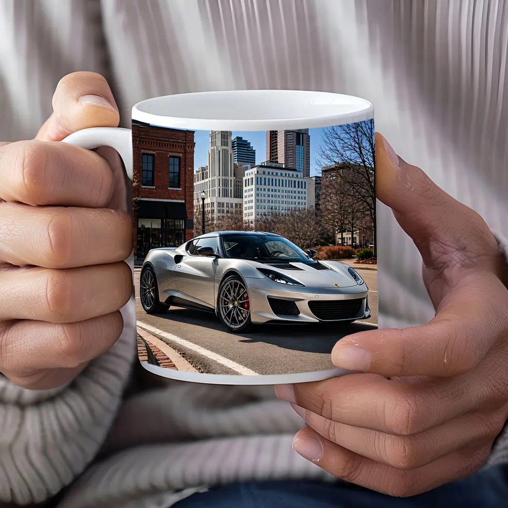 Silver Lotus Evora City Street Background – Mugs