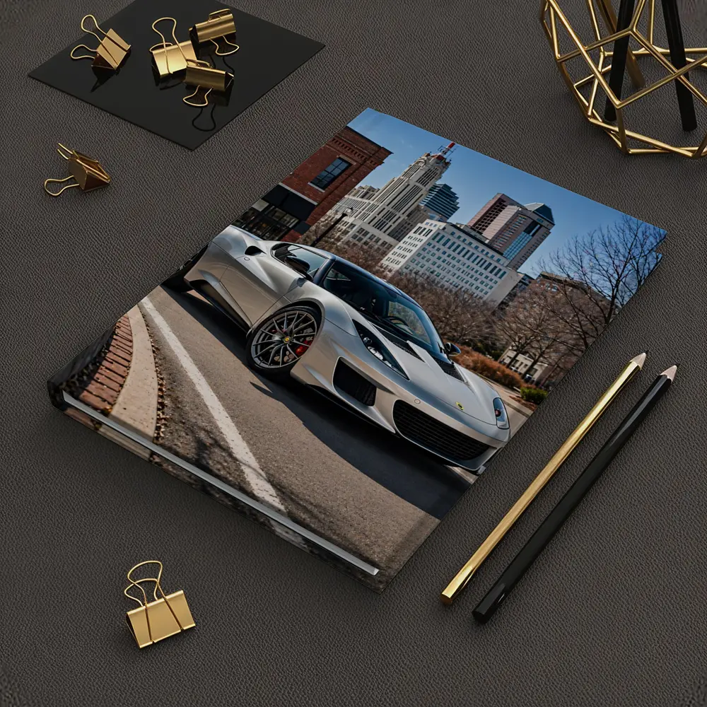 Silver Lotus Evora City Street Background – Notebooks