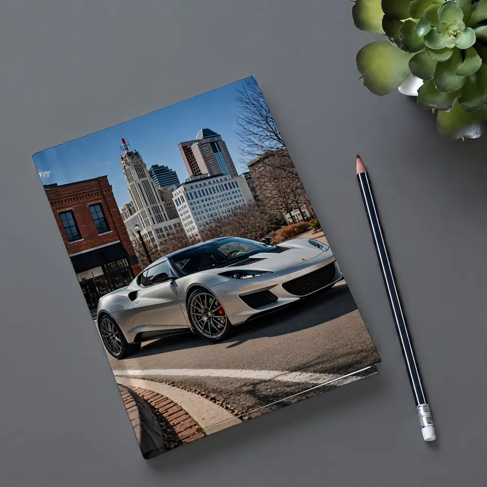 Silver Lotus Evora City Street Background – Notebooks