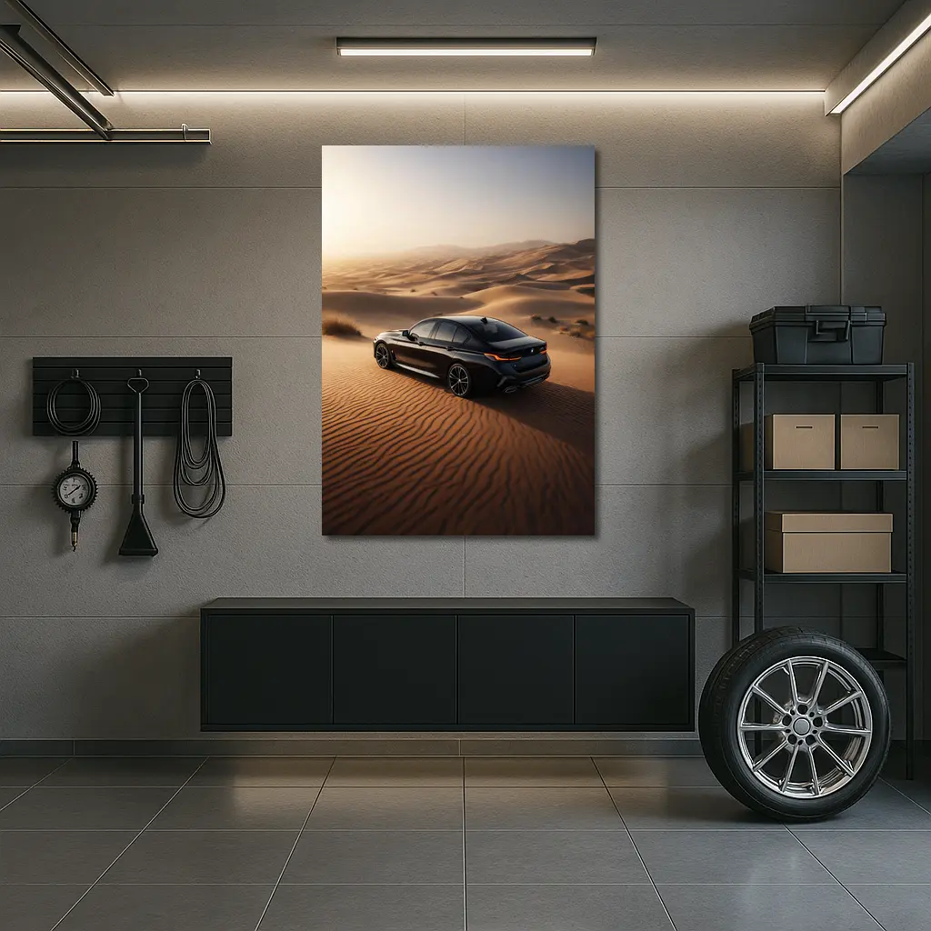 Black BMW 2 Series Desert Sand Dunes – Wall Art