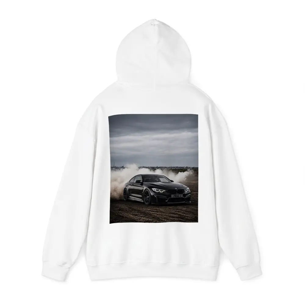 BMW M4 Black Burnout Smoke Dramatic Sky – Hoodies