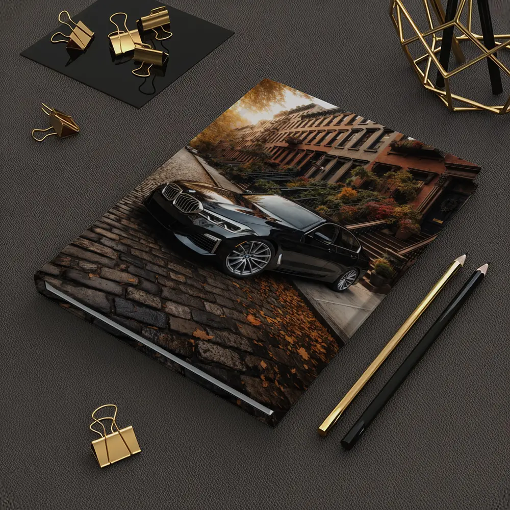 Black BMW Five Series New York Street – Notebooks