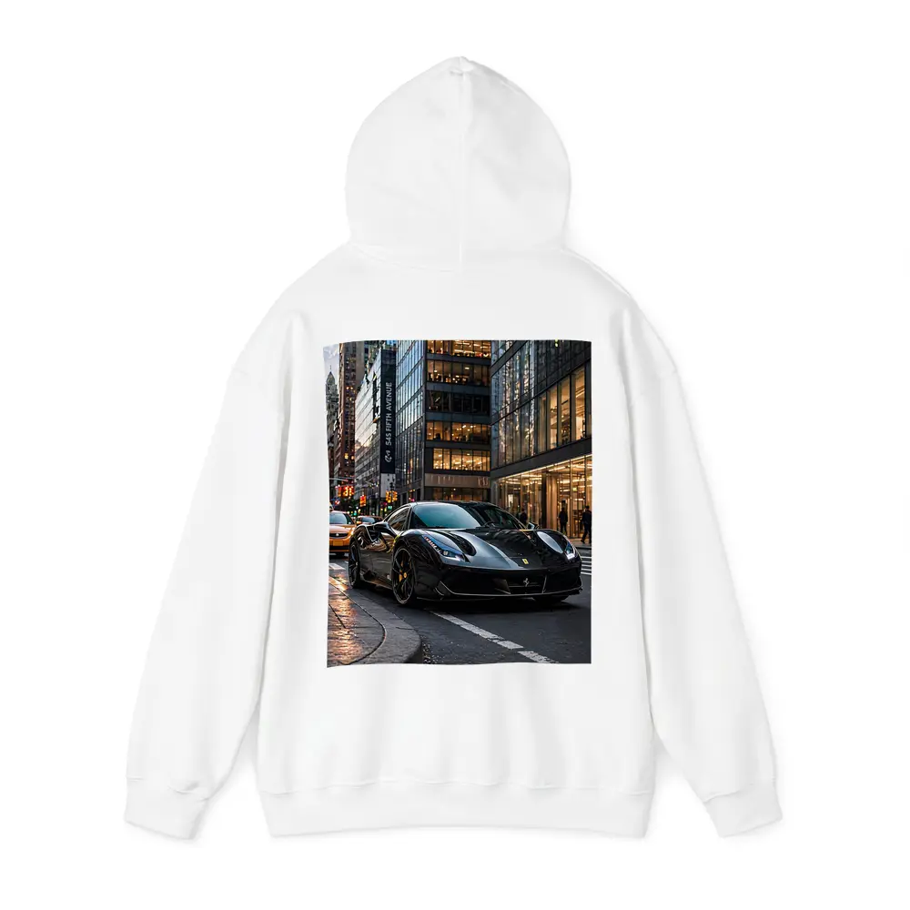 Black Ferrari 488 GTB New York City – Hoodies