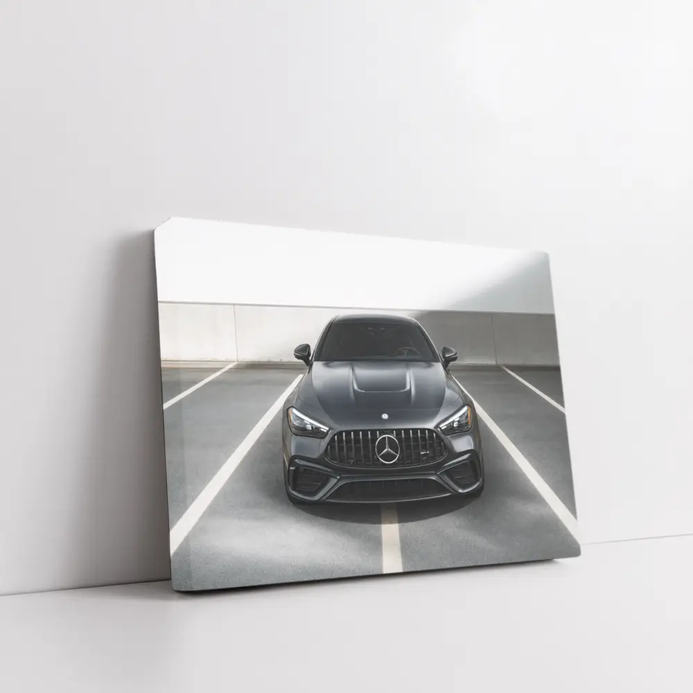 Mercedes AMG Dark Gray Parking Garage Front View – Wall Art