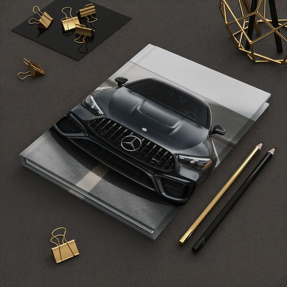 Mercedes AMG Dark Gray Parking Garage Front View – Notebooks