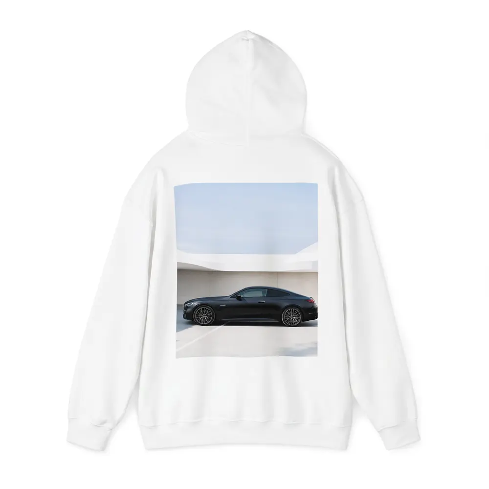 Black Mercedes AMG Coupe Minimal Parking Setting – Hoodies