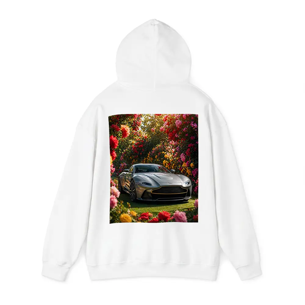 Aston Martin Vantage Gray Sports Car Garden – Hoodies