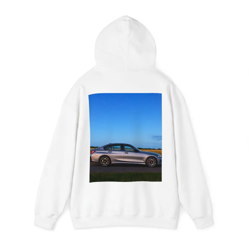 BMW 3 Series Silver Sedan Starry Night Field – Hoodies