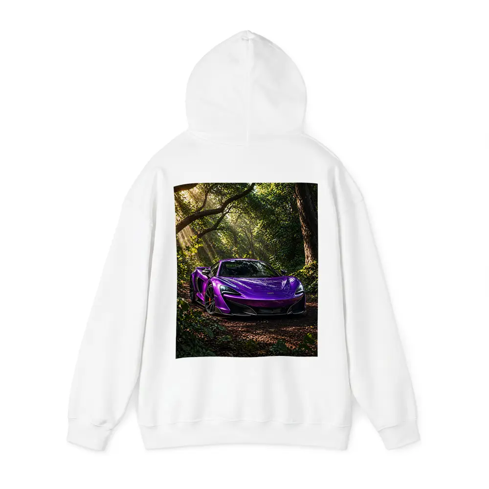 Purple McLaren 570S Forest Light Shot – Hoodies